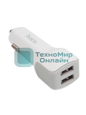Авто ЗУ/HOCO HC-78005 Z23/2 USB/Выход: 12W/белый
