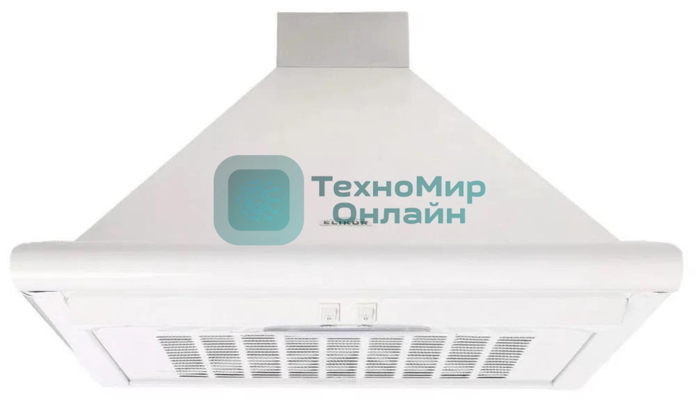 Вытяжка каминная Elikor Сатурн 60П-180-В1Л белый, 60 см, 180 куб. м/ч, 48 дБ