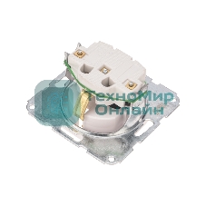 Розетка Kranz 1-ая DEA с/з з/ш с/у 16А мех. белый (1/10/120)