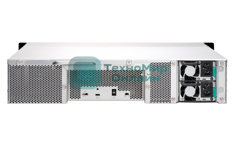 Полка расширения сетевого хранилища без дисков SMB QNAP TL-R1200C-RP USB 3.2 Gen 2 Type-C JBOD storage enclosure, 12-tray 3,5