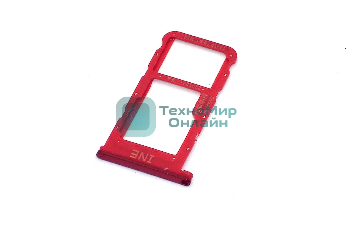 Лоток для SIM-карты Huawei Nova 3i красный