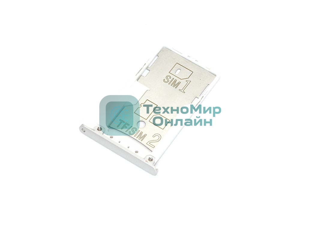 Лоток для SIM-карты Xiaomi Redmi Note 3 Pro серебристый