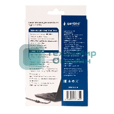 Блок питания Gembird для ноутбуков NPA-DC10, PD3.0, 65Вт, штекер Type-C