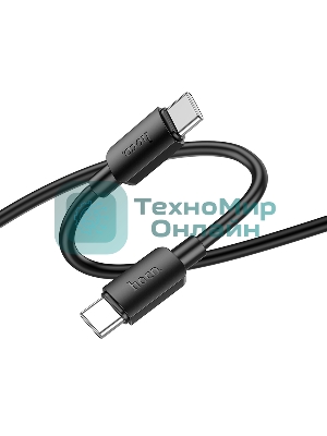 Кабель USB2.0 Hoco Type-C/Type-C, 3A, 60Вт, X96, 1м, черный, коробка