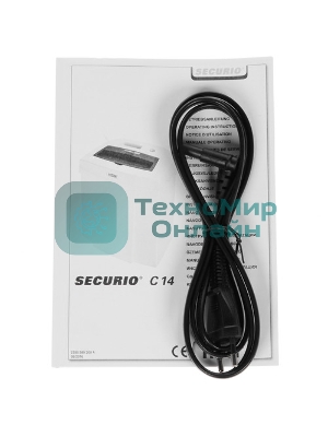 Шредер HSM Securio С14-4х25 (секр.P-4)/фрагменты/7лист./20лтр./скрепки/скобы/пл.карты