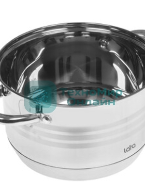 Кастрюля Lara LR02-582 SONATA 20x12,5 см, 3.9 л, нержавеющая сталь, с крышкой