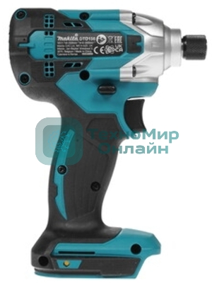Дрель-шуруповерт Makita DTD156Z, 18 В, 0 Ач, 155 Нм, щеточный, ударный