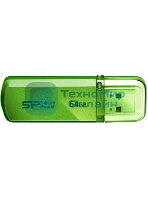 Флешка USB 64Gb Helios 101 SP064GbUF2101V1N USB 2.0 зеленый