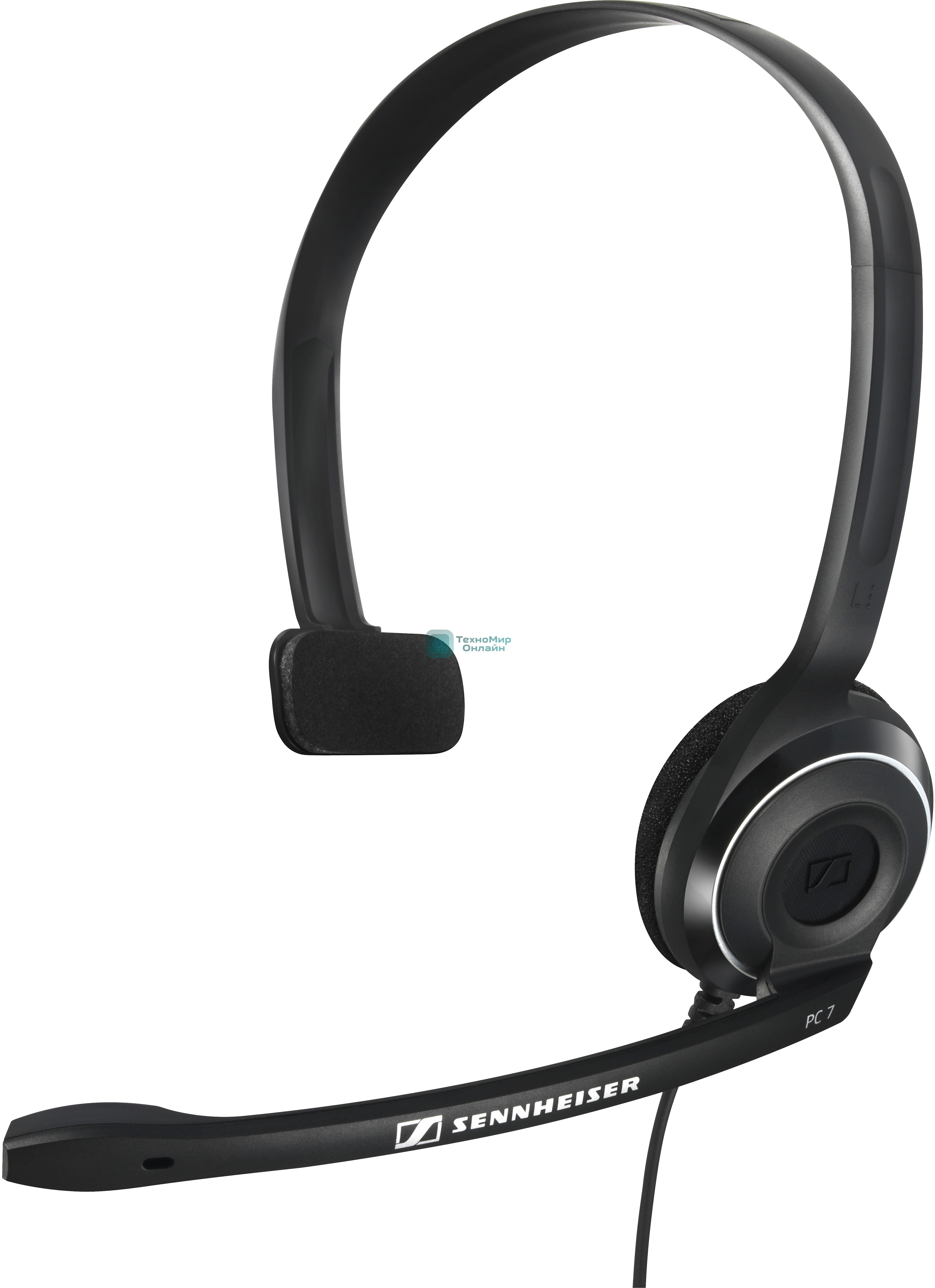Гарнитура проводная Sennheiser PC 7 USB моно накладная закрытая 42-17000Гц 2м USB 95дБ микрофон 90-15000Гц