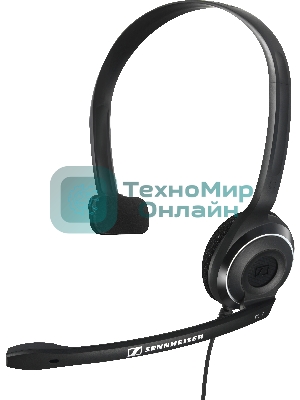 Гарнитура проводная Sennheiser PC 7 USB моно накладная закрытая 42-17000Гц 2м USB 95дБ микрофон 90-15000Гц