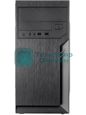 Компьютерный корпус с блоком питания 450Вт. Case Foxline FL-702, mATX, 1x5.25EXT, 1x3.5EXT, 2x3.5INT, 2xUSB 2.0, HDA, w/o FAN, w/450W ATX PSU, w/1.2m EU pwr cord