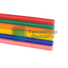 Клеевые стержни Rexant, Ø7 мм, 100 мм, цветные, 12 шт., блистер