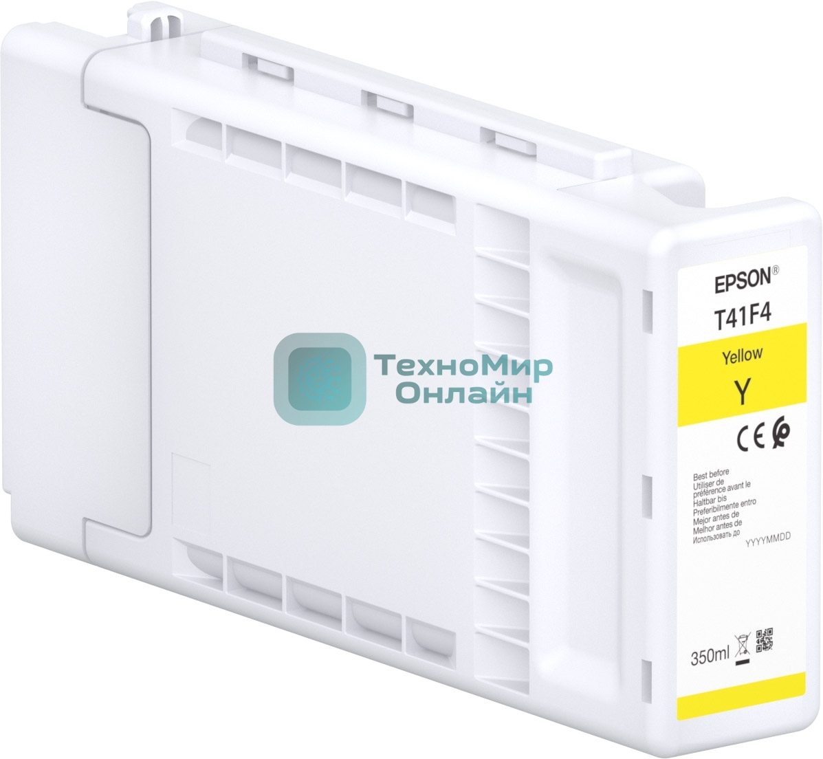 Картридж струйный Epson T41F440 (C13T41F440) Singlepack UltraChrome XD2 желтый (350 мл) для SureColor T3400, T3400N, T3405, T3405N, T5400, T5400M, T5405