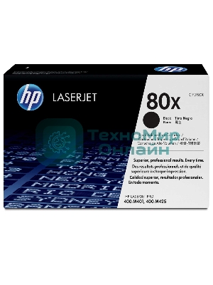 Картридж лазерный HP CF280X черный LaserJet Pro 400 M401/M425 (6900 стр.)
