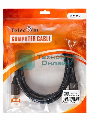 Кабель соединительный DP-DP 1.4V 8K@60Hz 2м, Telecom Pro <TCG750-2M>