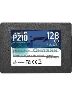 Накопитель SSD Patriot P210, 128Gb, SATA III, 2.5