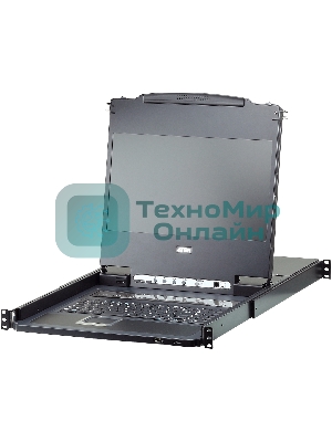 Квм переключатель ATEN Single Rail 8-Port DVI FHD LCD KVM Switch
