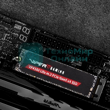Накопитель SSD Patriot Viper VP4300 Lite, 1Tb, PCIe 4.0 x4, M.2 2280, NVMe, R/W 7400/6400, с радиатором