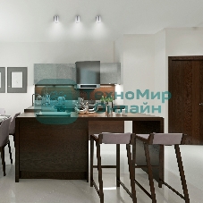 Светильник Gauss Хром/Сатин LED накладной с рассеивателем 6W 4100K 68х75мм 1/30