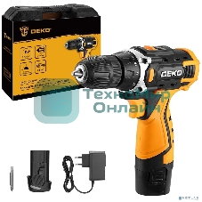 Дрель-шуруповерт Deko DKCD12V, 12 В, 1,5 Ач, 32 Нм, щеточный