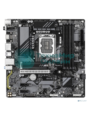 Материнская плата Gigabyte B760M DS3H WIFI6E GEN5, LGA1700, Intel B760, 4xDDR5, 4xSATA, 2xM.2, 1xPCIe 5.0 x16, 2xPCIe 4.0 x1, 1xHDMI, 2xDP, 1x2.5Gb LAN, Wi-Fi 6E, Bluetooth 5.3, 1xUSB-C 10Gbps, 3xUSB-A 5Gbps, 2xUSB-A 2.0, 3x3.5 мм, 7.1, mATX