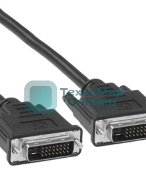 Кабель DVI-D dual link Cablexpert CC-DVI2L-BK-10, 25M/25M, 3.0м, CCS, черный, экран, феррит.кольца, пакет