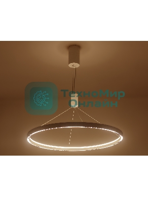 Подвесной светодиодный светильник Ambrella light FL5855 WH белый 40W 3000K/4200K/6400K D800*860 (без ПДУ)