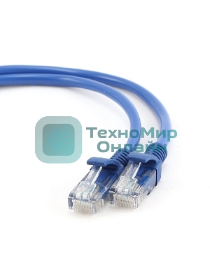 Патч-корд FTP Cablexpert cat.5e, 2м, литой, многожильный синий