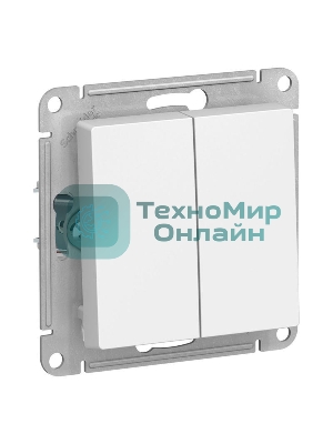 Механизм выключателя 2-кл. AtlasDesign (сх.5) 10АХ бел. SchE ATN000151