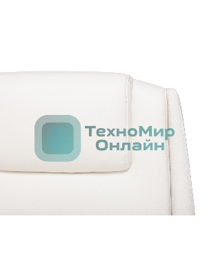 Кресло Бюрократ DUKE белый, кожа