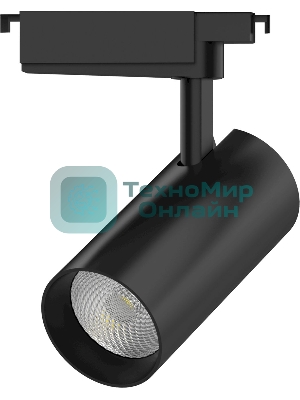 Светильник трековый цилиндр Gauss 32W 2940lm 4000K 180-220V IP20 75x216мм черный линза 36º LED