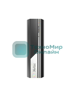 Внешний SSD Netac ZX10, 500 Gb, USB 3.2 Gen 2 Type-C, R/W 1050/1050, черный