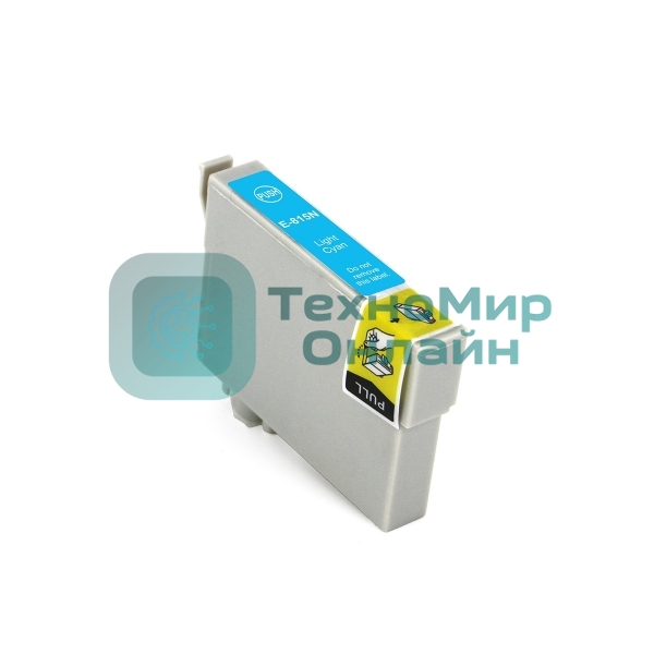 Картридж струйный NVPrint T0815 (NV-C13T11154A10) Light Cyan для Epson Stylus Photo 1410/R270/R290/R295/R390/RX590/RX610/RX615/X690/TX650/TX659/TX700/TX700W/TX710W/TX800/T50/T59 (18.2 мл) совместимый