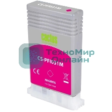 Картридж струйный Cactus CS-PFI031M PFI-031M пурпурный (55мл) для Canon imagePROGRAF TM-240/340