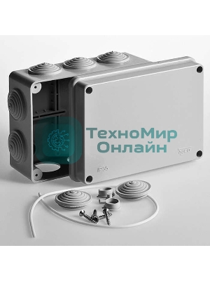 Рувинил 67053 Тусо.Коробка расп. для о/п, 150х110х70 мм, 10 вводов, IP55