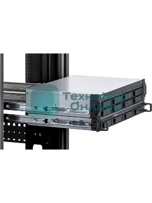 Сетевое хранилище Synology Rack 2U, QC2.2GHzCPU/4GbDDR4(upto32)/RAID0,1,5,6,10/upto 8 hot plug HDDs SATA(3,5'or2,5')(upto 12 with RX418)/2xUSB3.2/1eSATA/iSCSI/4xGbE(+1Expslot)/2xIPcam(upto 40)/2xPS/norail