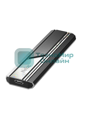 Внешний SSD Netac ZX10, 1TB, USB 3.2 Gen 2 Type-C, R/W 1050/1050, черный
