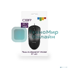 Мышь проводная CBR CM 120 черный, 1000 dpi, USB, кнопки - 3