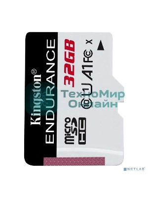 Флеш карта microSD 32Gb Kingston microSDНC Class 10 A1 UHS-I Endurance 95R/30W Card Only