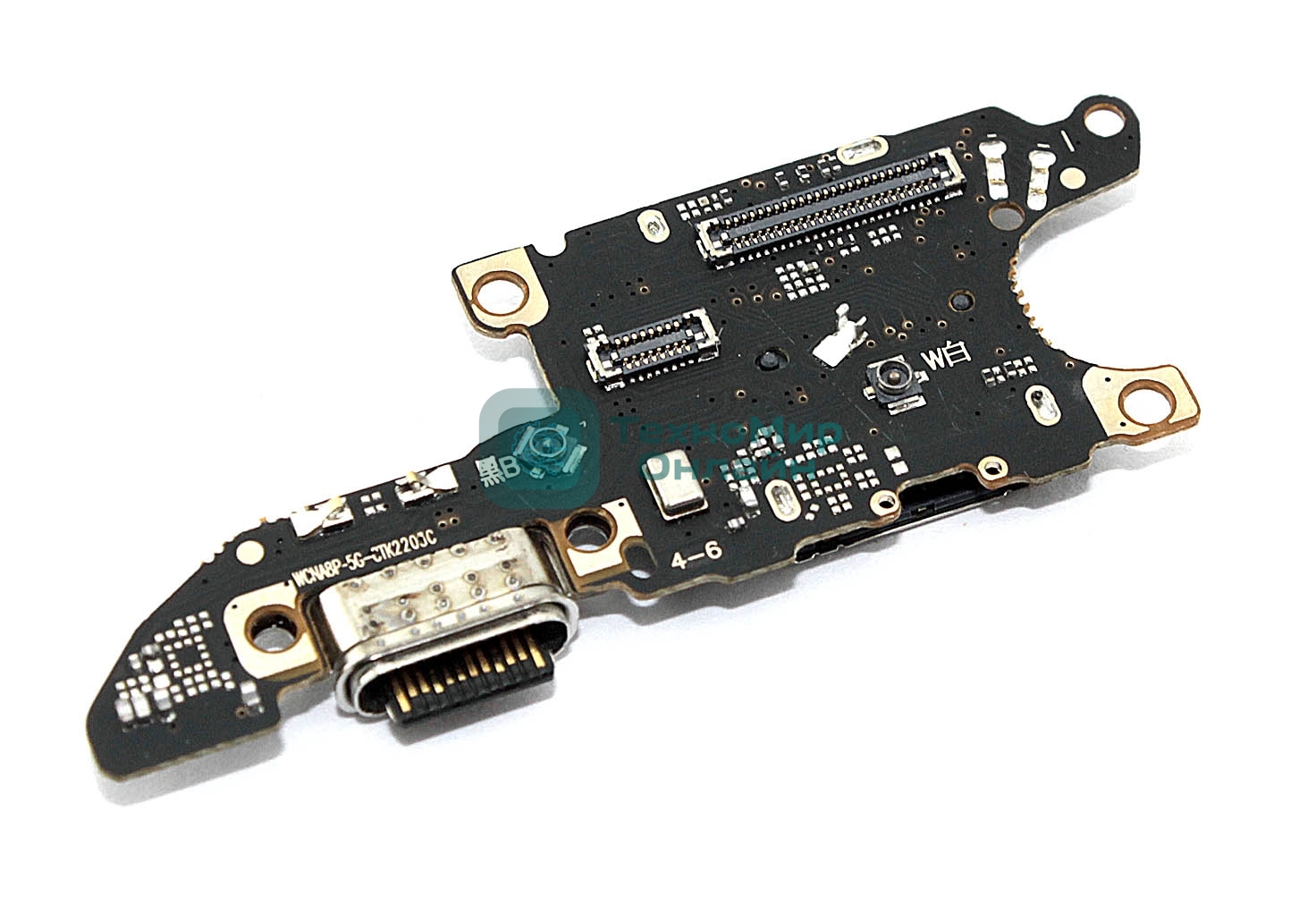 Нижняя плата с разъемом зарядки и микрофоном для Huawei Nova 8 Pro