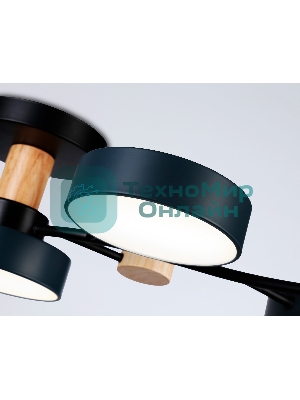Светильник Ambrella light FL4835/5 BK черный 3000K-6400K 70W 830*400*160 (ПДУ ИК)