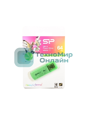 Флешка USB 64Gb Helios 101 SP064GbUF2101V1N USB 2.0 зеленый