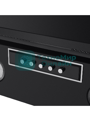 Вытяжка каминная Maunfeld Bridge 60 нержавеющая сталь/черное стекло, 60 см, 850 куб. м/ч, 51 дБ