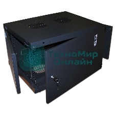 Шкаф коммутационный Lanmaster Next (TWT-CBWNM-18U-6X6-BK) 18U 550x600 мм пер. дв. металл 60 кг черный