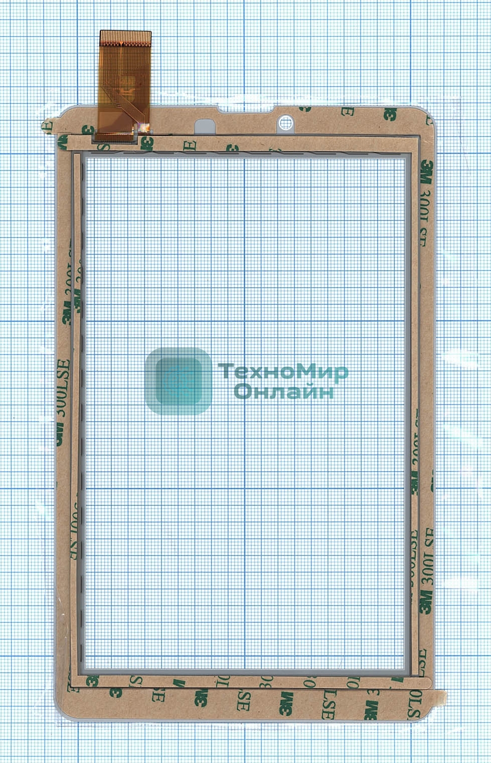 Сенсорное стекло (тачскрин) DP070177 белое