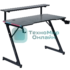 Стол игровой Defender Adamant полка, подвесы, черный, МДФ, RGb