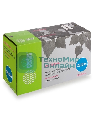 Картридж лазерный Cactus CS-CE253A пурпурный (7000 стр.) для HP Сolor LaserJet CP3525/CM3530