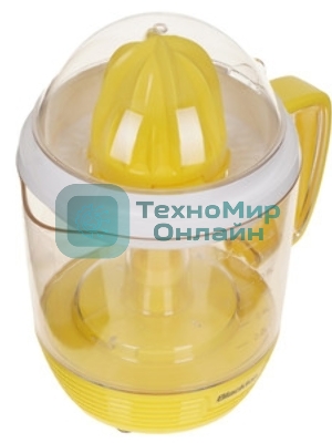 Соковыжималка Blackton Bt J1112 желтый/белый, цитрусовая, 25 Вт, 1200 мл, механическое