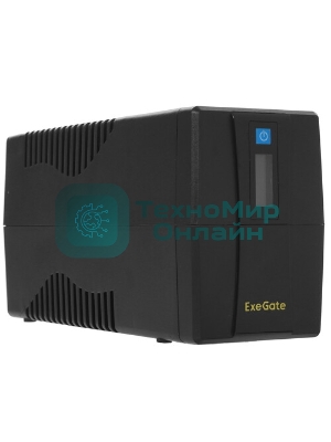 Источник бесперебойного питания ExeGate EP285583RUS SpecialPro Smart LLB-800.LCD.AVR.C13.RJ.USB 800VA/480W, LCD, AVR, 4*IEC-C13, RJ45/11, USB, черный