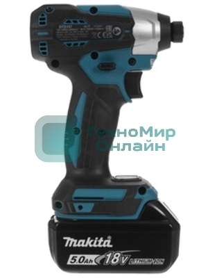 Дрель-шуруповерт Makita DTD157RTJ, 18 В, 5 Ач, 140 Нм, бесщеточный, ударный